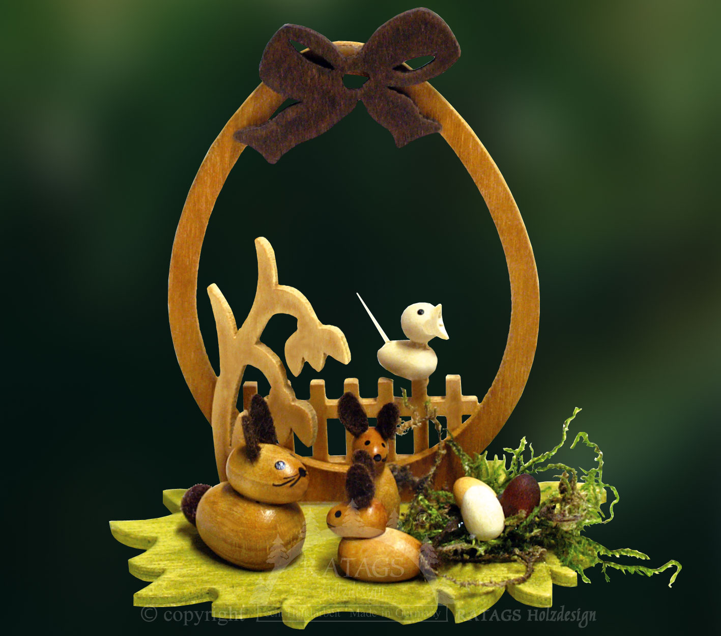 Hasenplausch am Gartenzaun, natural brown