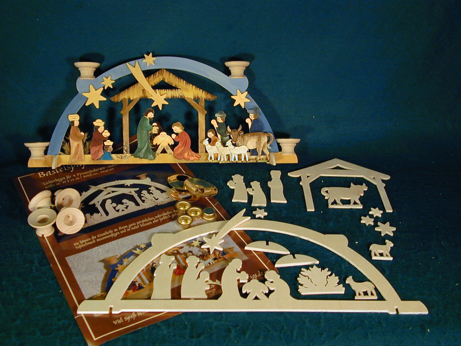 Table candle arch for crafting, small, Nativity scene
