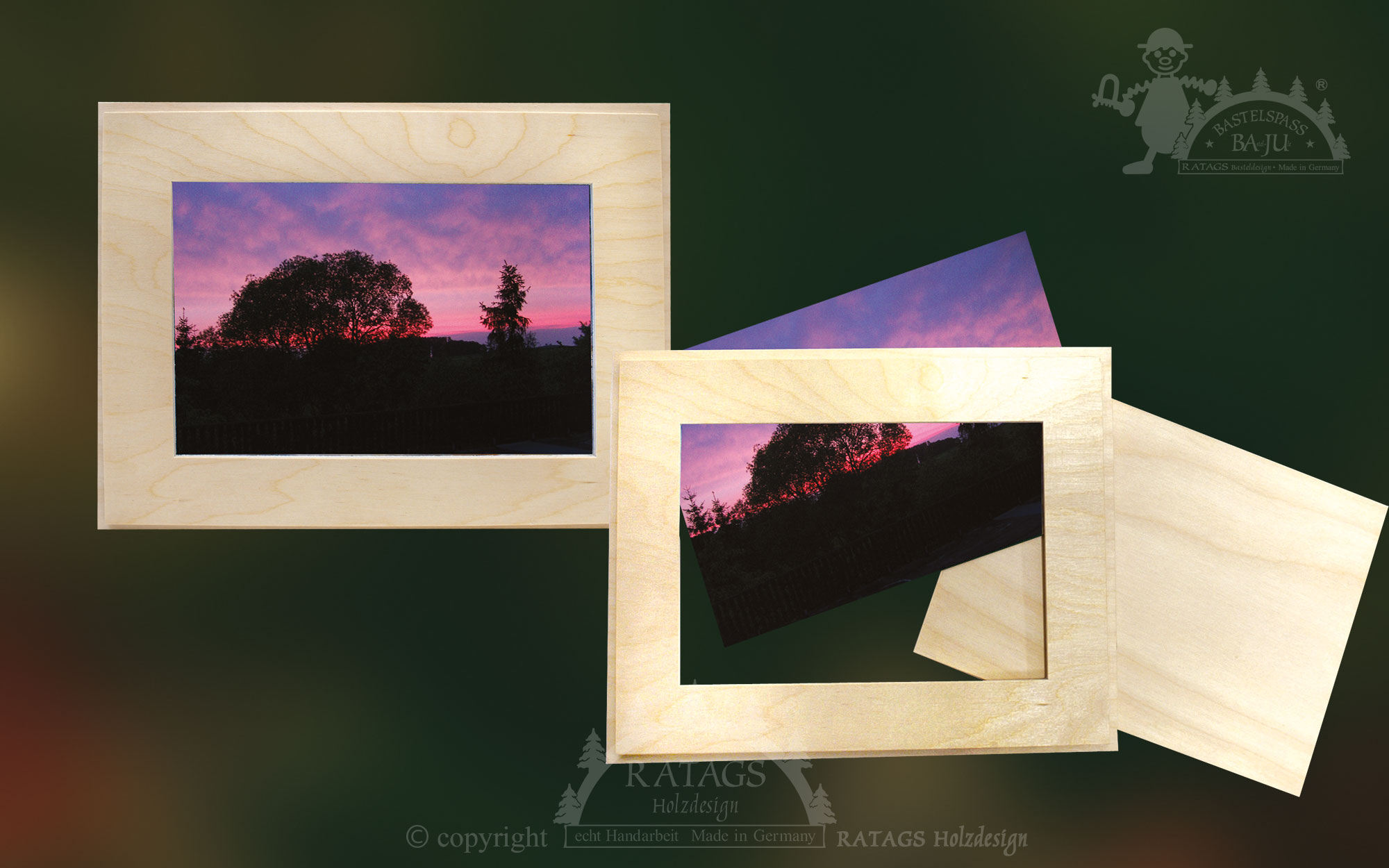 3D picture frames for crafting, flat