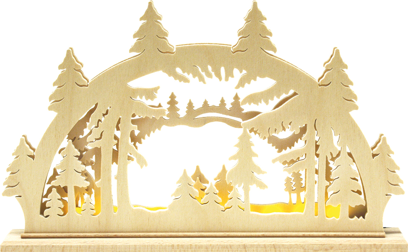 LED candle arch for crafting In the clearing