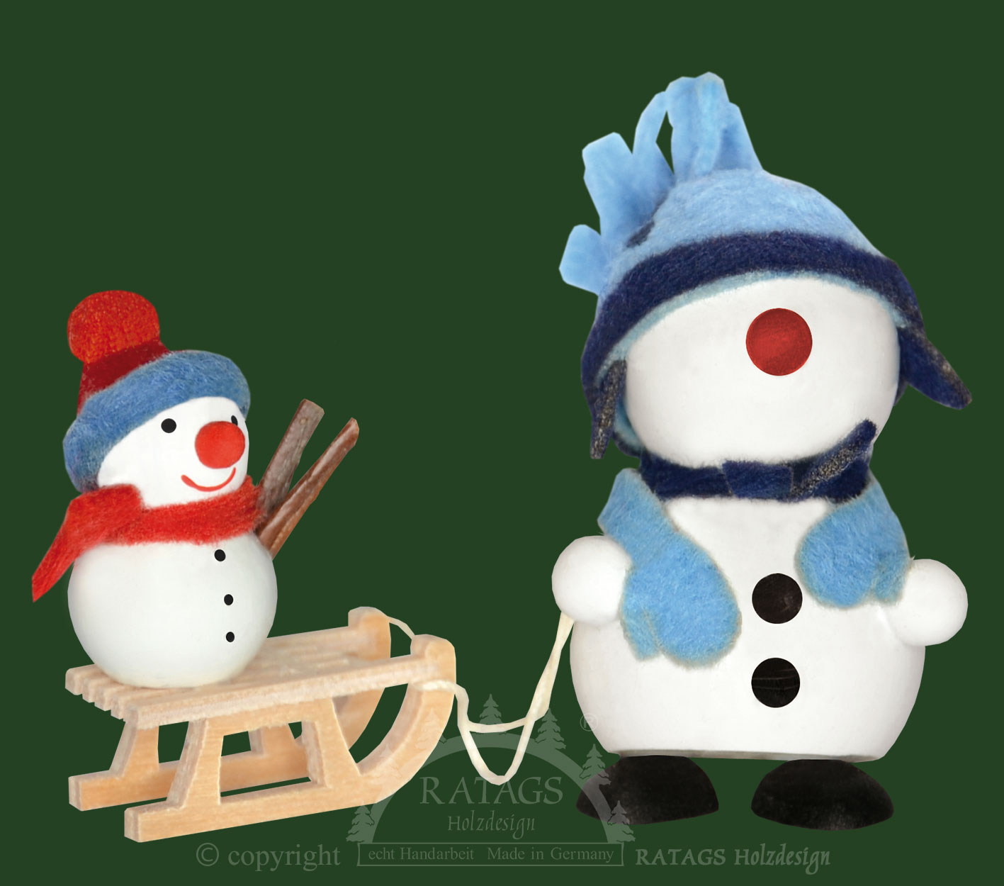 Molli, Junge Linie, Schneemann, blaue Mütze