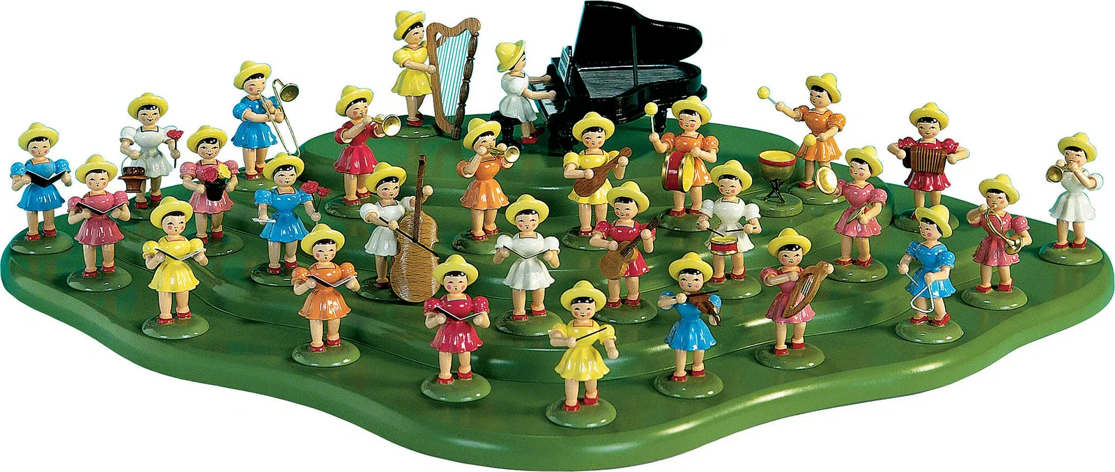 Cloud with 4 tiers, green