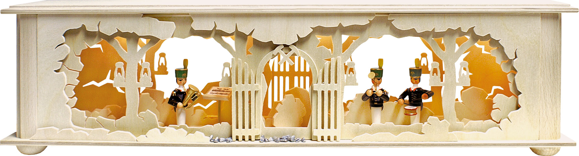 Raumleuchte kl., Bergwerk, 3 Bergmännern Raumleuchte kl., Bergwerk, 3 Bergmännern