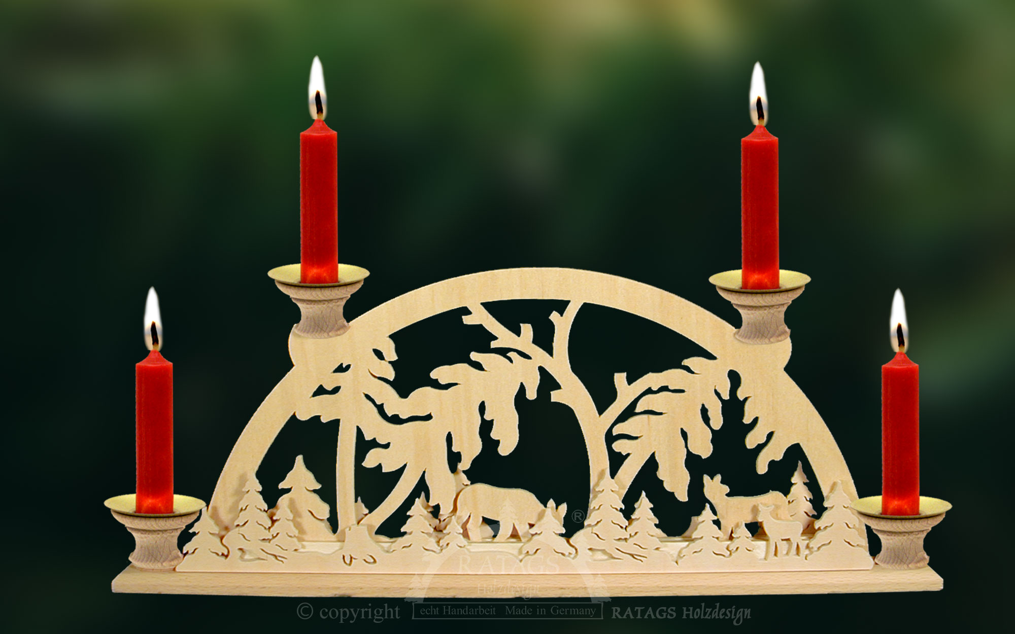 Miniature candle arches, windfall