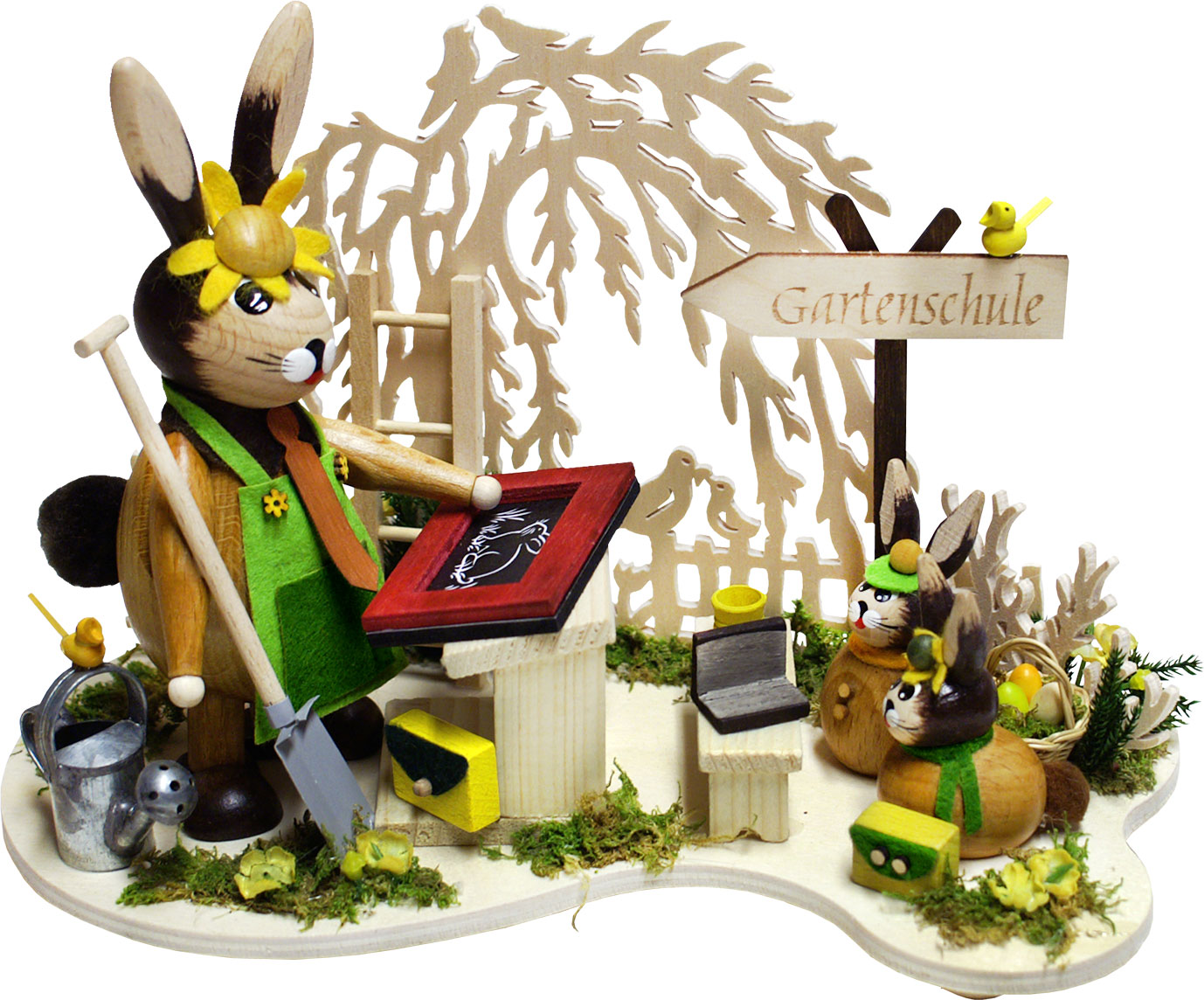 Rabbit garden school, table decoration with 1 tea light