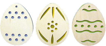 Baumbehang zum Basteln, 3er Set, Eier, zum Gestalten