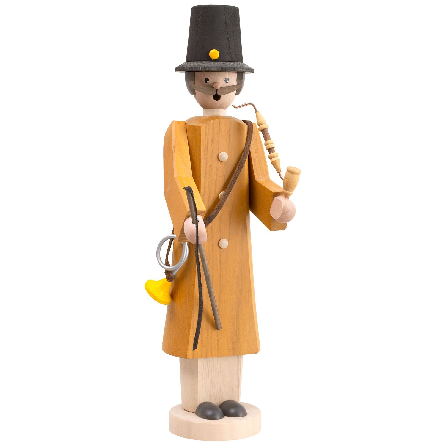 Räucherfigur Generalpostmeister Die Langen. Höhe ca. 32 cm