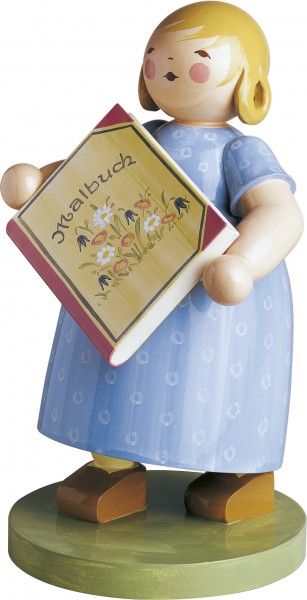 Mädchen mit Malbuch