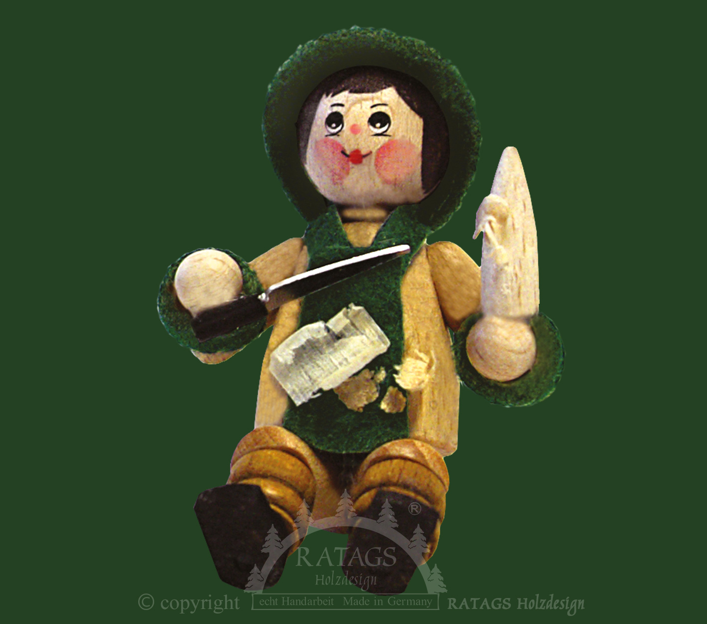 Figur, Schnitzer, Messer, Holz Figur, Schnitzer, Messer, Holz