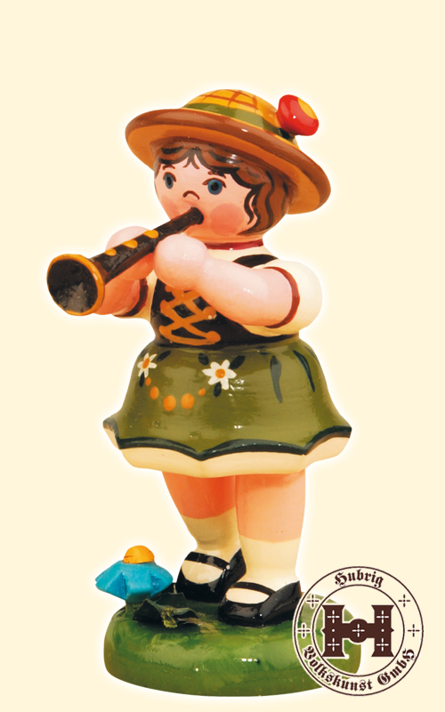 Figurine, fille, clarinette