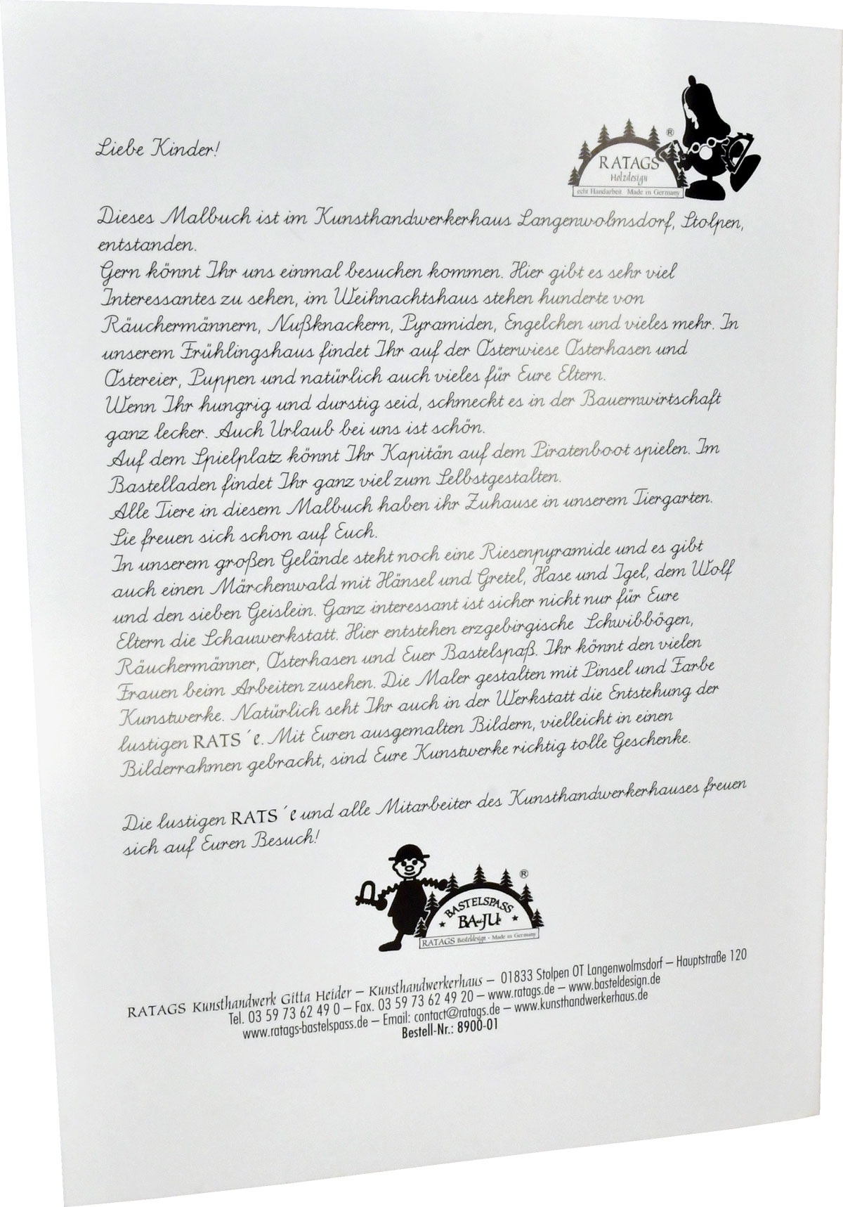 Malbuch, Die lustigen RATSe ...