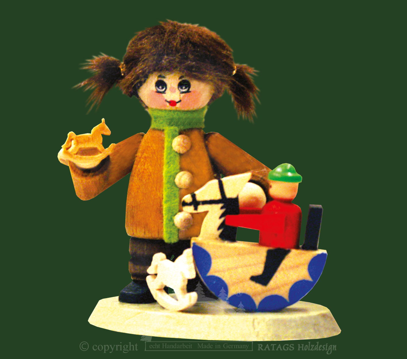 Collector's dolls, girls with horsemen