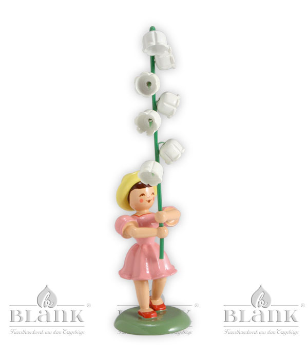 Blumenkind mit Maiglöckchen, farbig