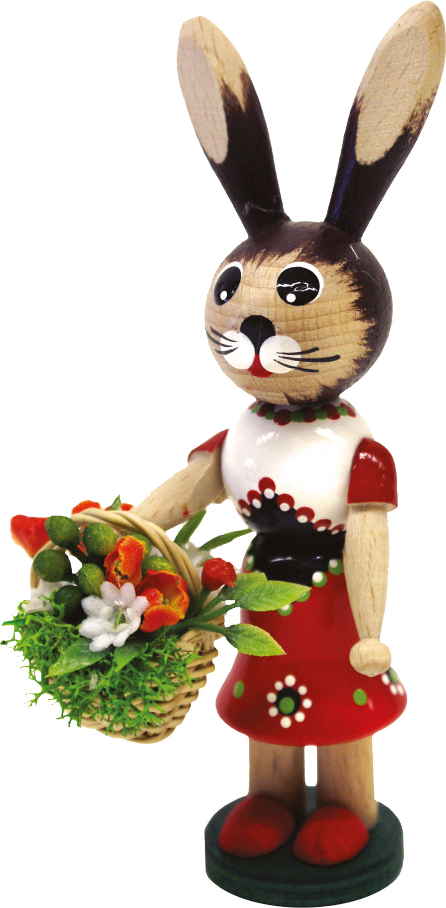 Easter bunny girl, white and red