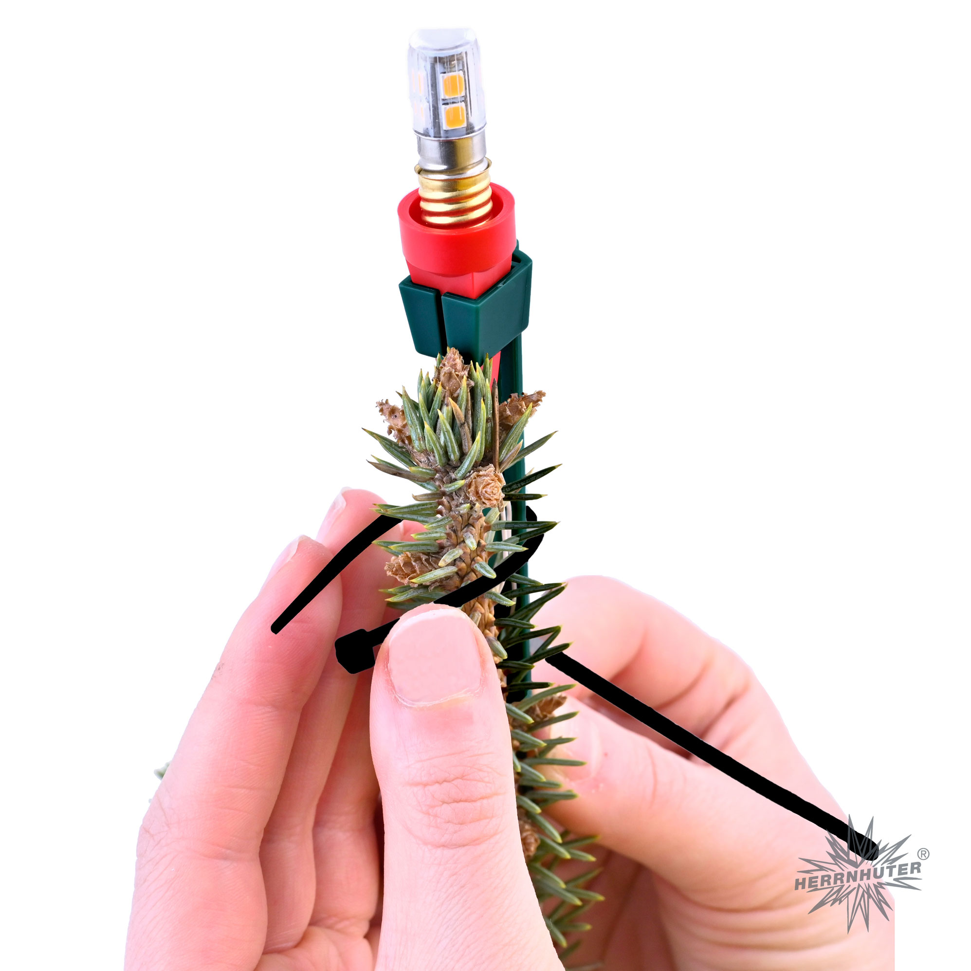 Star holder for tree top A1e