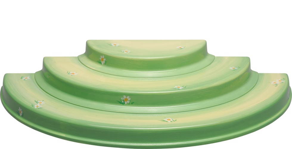 Blumenwiese, 3-stufig, klein, 32 x 15,5  32 x 15,5 x 5,5 cm