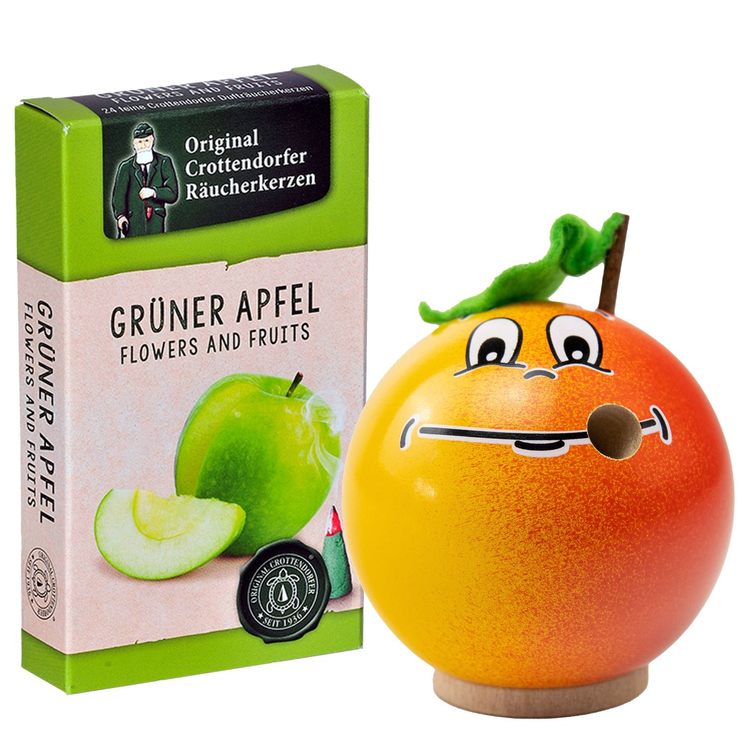 Freche Früchtchen Apfel inkl. Räucherkerzen grüner Apfel