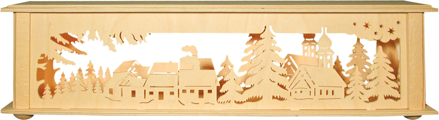 Room light for crafting, small, village with onion dome church