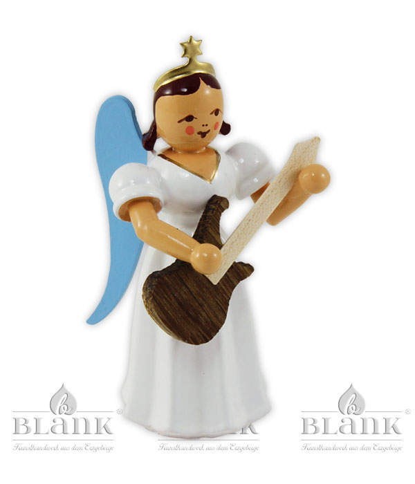 Angel, long skirt, electric guitar, coloured