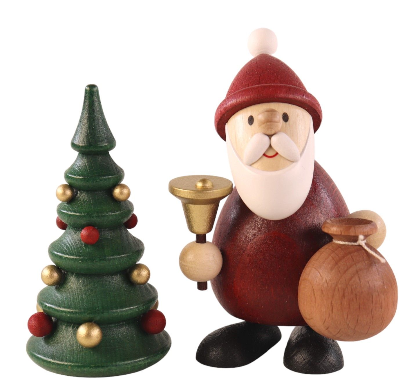 Babbo Natale che lavora a maglia sulla poltrona, colore H 9,0 cm