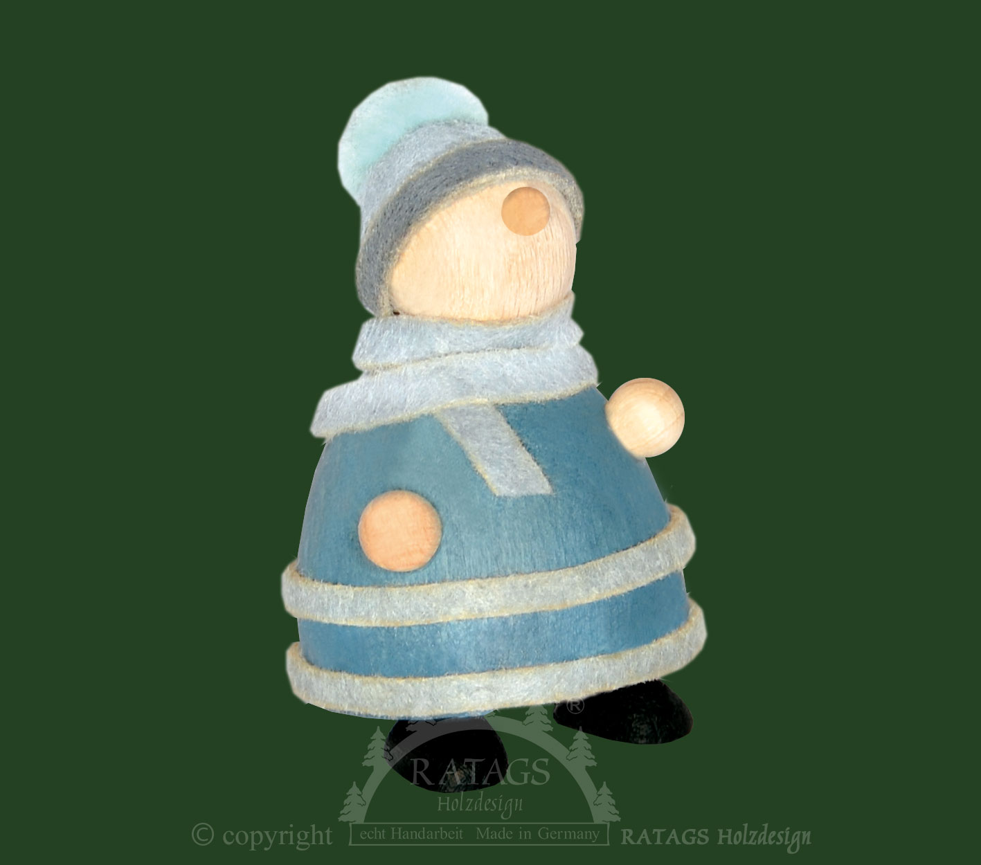 Molli, Junge Linie, Bommelmütze, taubenb Molli, Junge Linie, Bommelmütze, taubenb