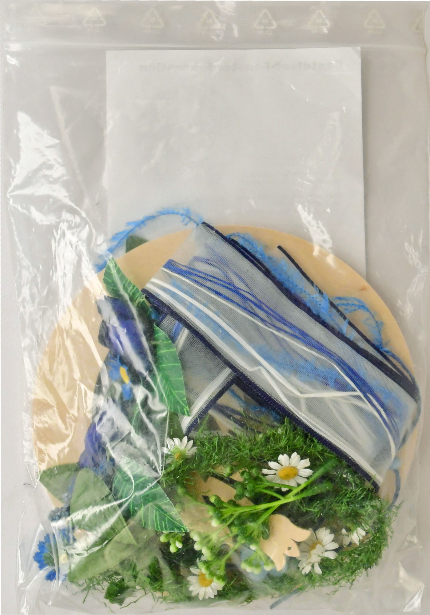 Window picture for crafting, with floristry