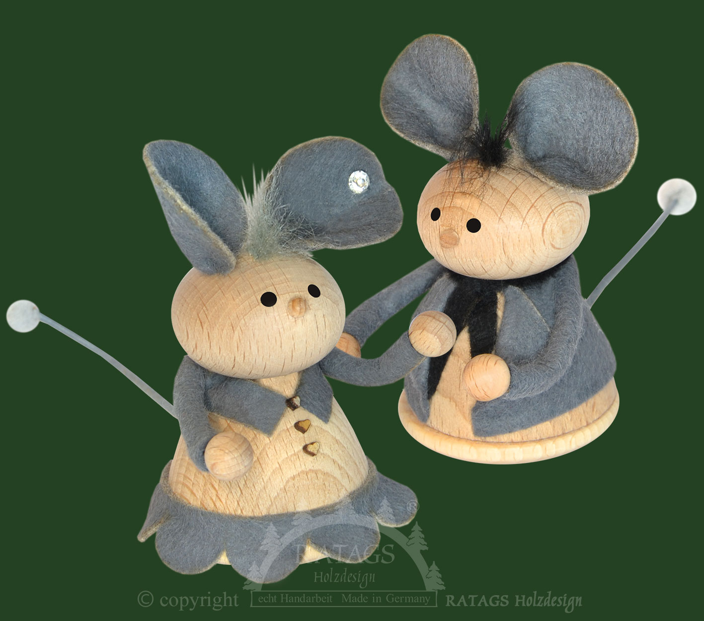 Souris dansantes et à bascule