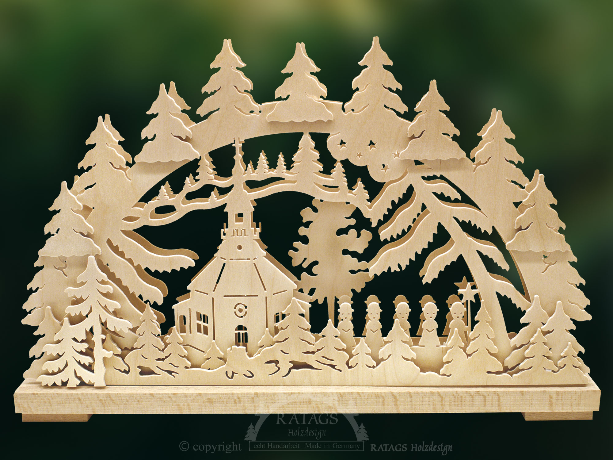 Schwibbogen klein, Barockkirche Seiffen