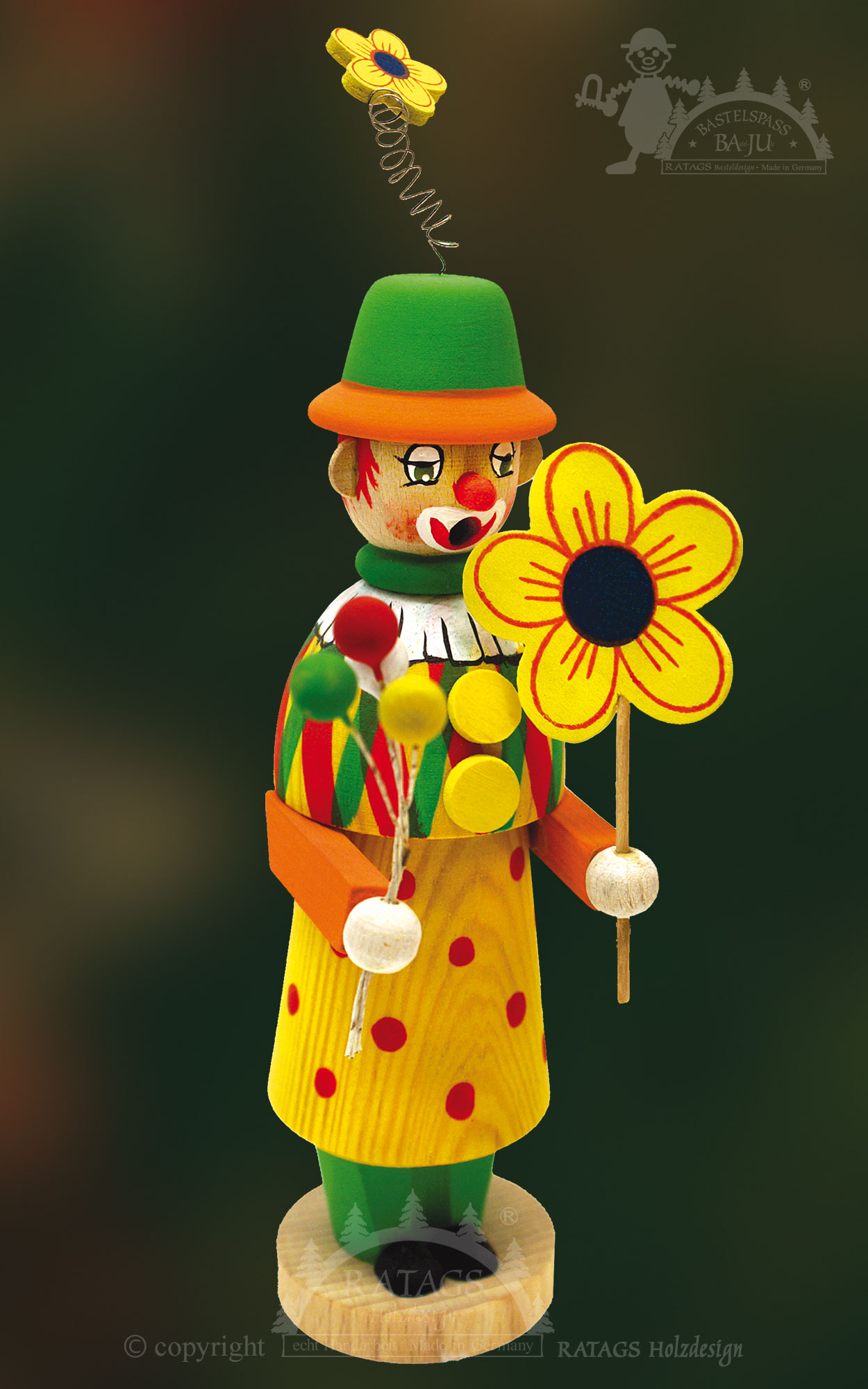 Räuchermännchen zum Basteln, Clown