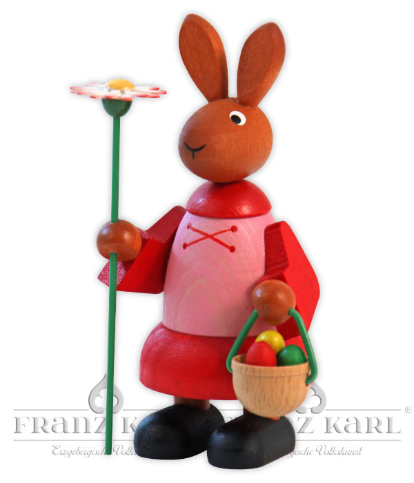 Osterhase mit Blume