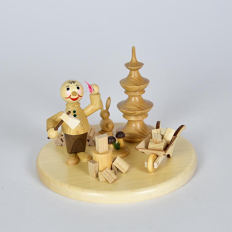 Teller für Tischleuchter Wichtel Holzhac