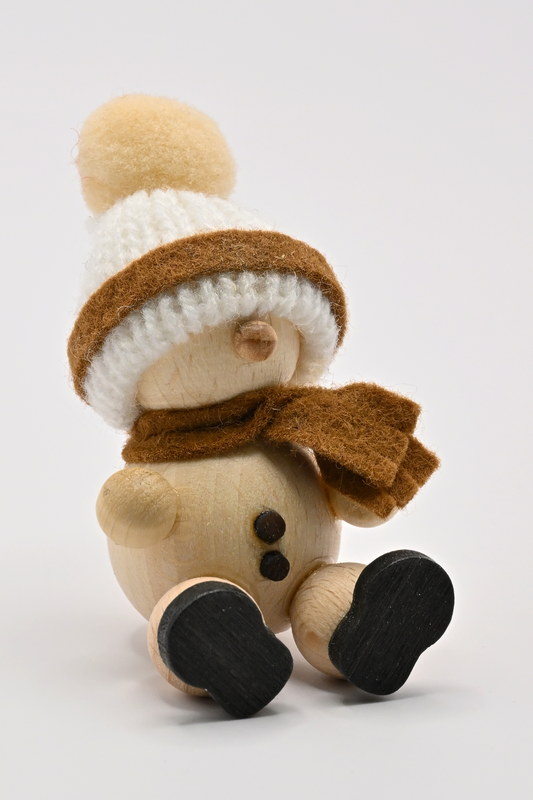 Bonhomme de neige assis H 7 cm