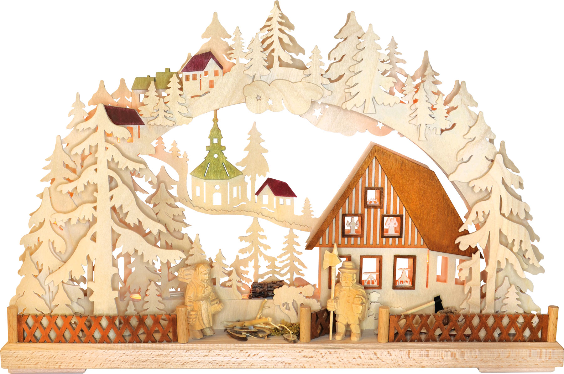 3D-Schwibbogen kl., Dämmerstunde 3D-Schwibbogen kl., Dämmerstunde