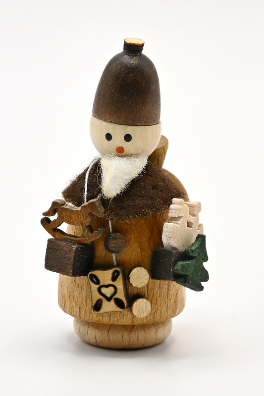 Miniaturfigur Weihnachtsmann, natur