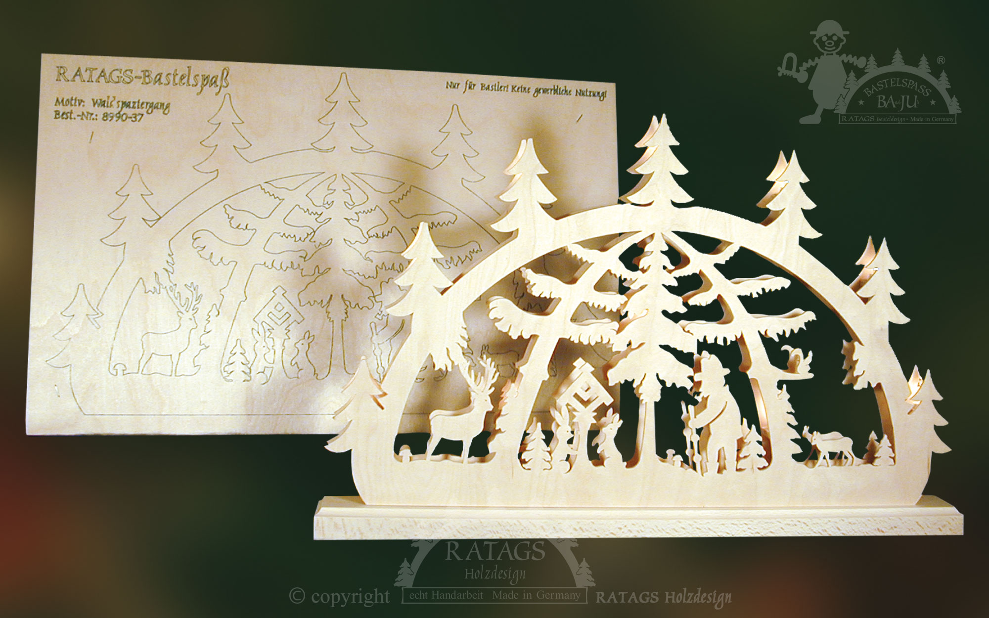 Crafting candle arch, small, forest walk