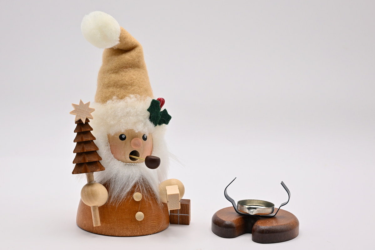 Räuchermänner Weihnachtsmann natur 14,0 cm
