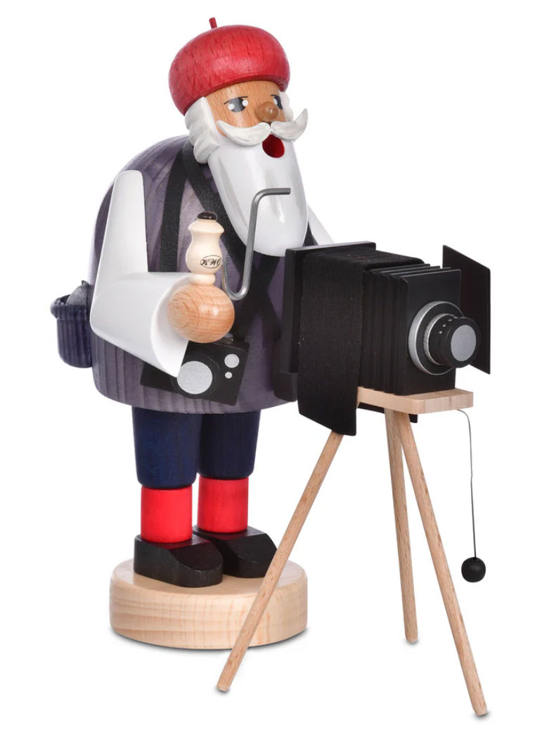 Photographer, incense burner