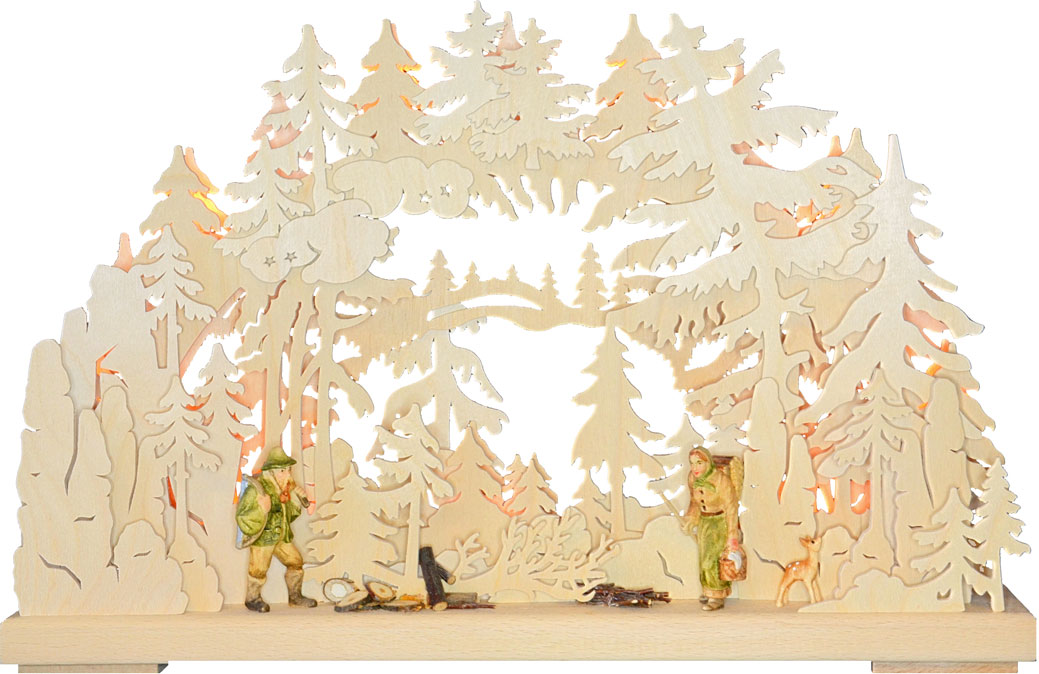 3D-Schwibbogen kl., "Waldweg" 3D-Schwibbogen kl., "Waldweg"