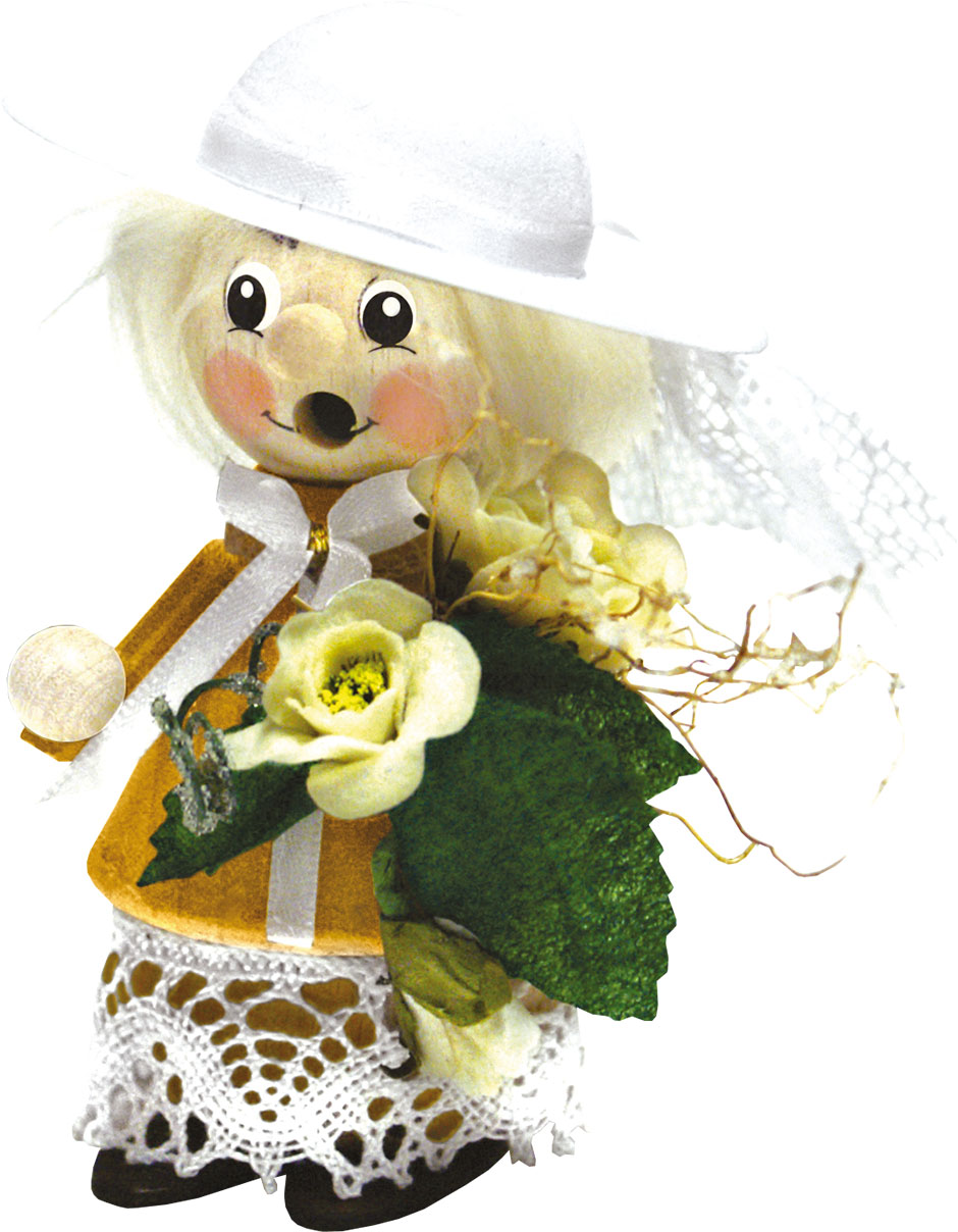 Räuchermännchen, Braut Räuchermännchen, Braut