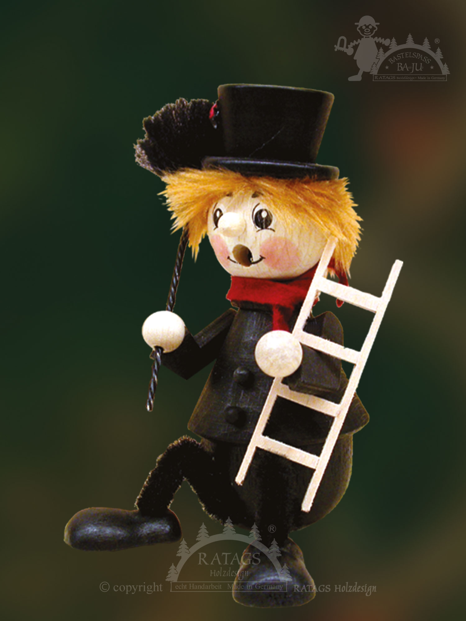 Incense smokers for crafting, seated chimney sweep