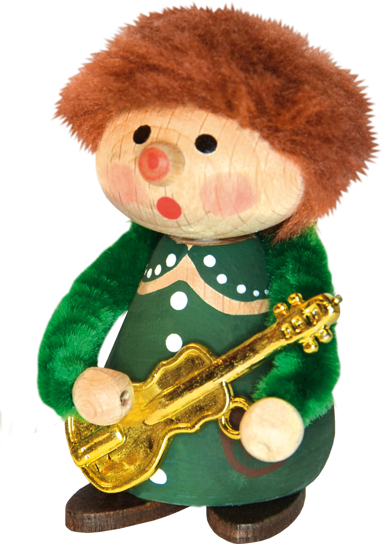 Figur til håndverk Den morsomme, gutt med gitar