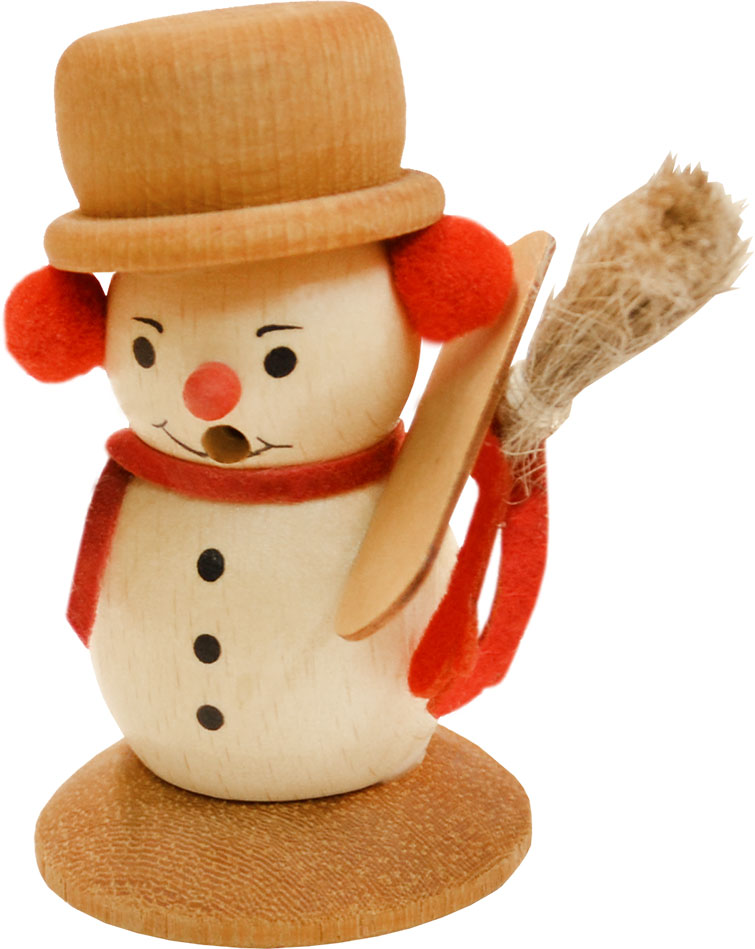 Miniräuchermann, Schneemann, Snowboard