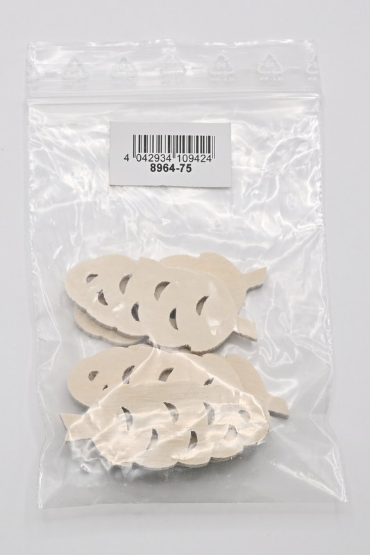 6er set Zapfen, Höhe 2,5 cm