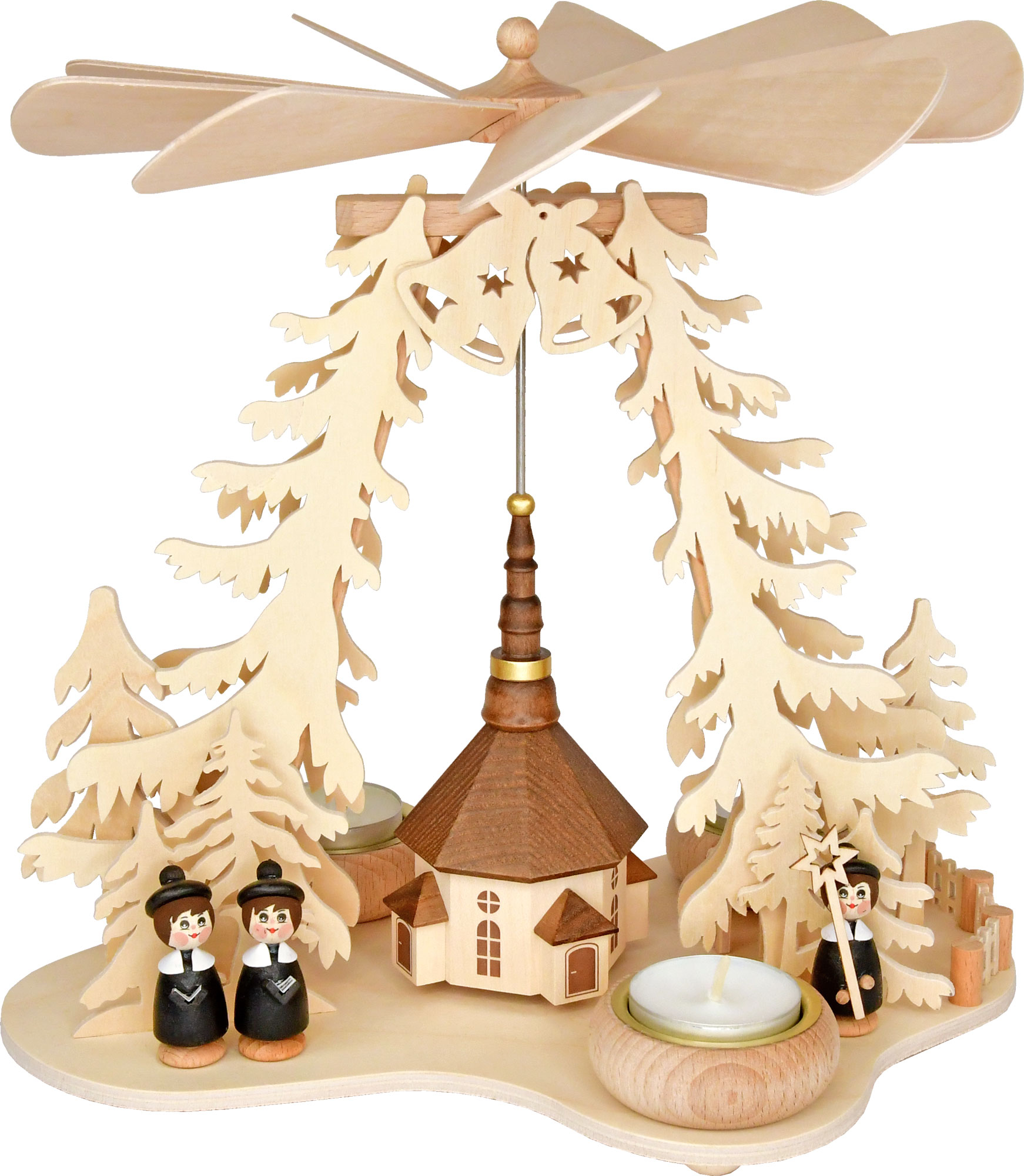 Waldpyramide, Seiffener Kirche, Kurrende Waldpyramide, Seiffener Kirche, Kurrende