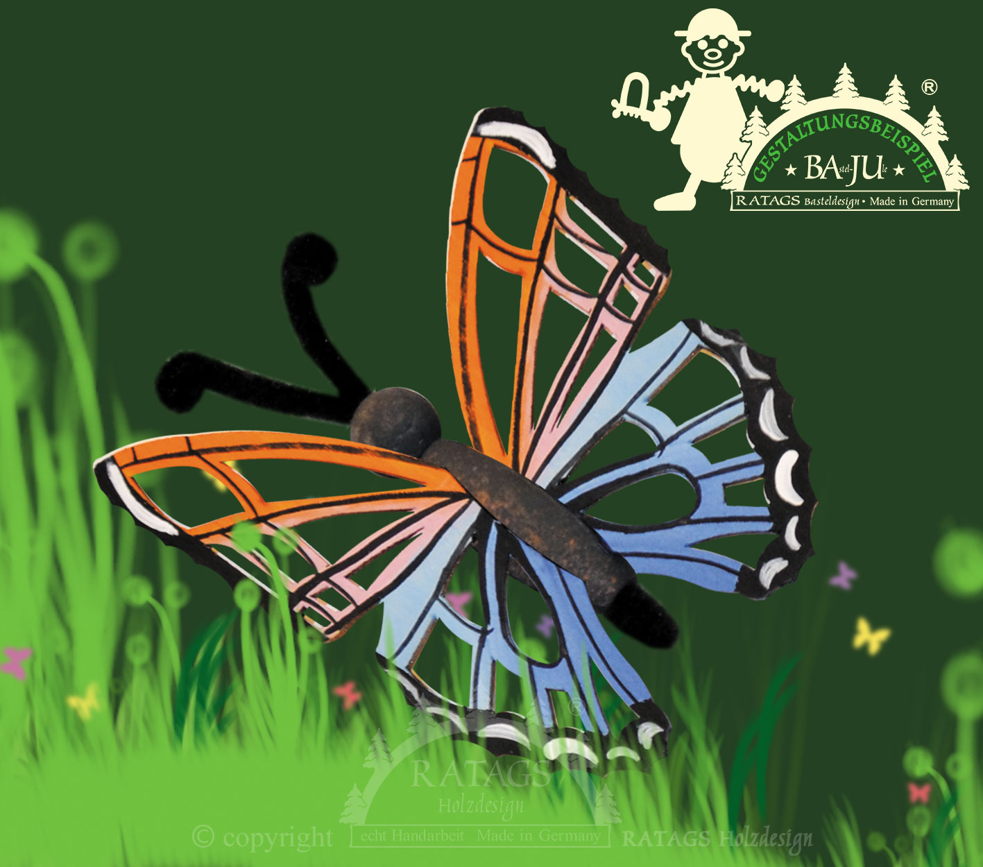 Schmetterling zum Basteln, klein Schmetterling zum Basteln, klein