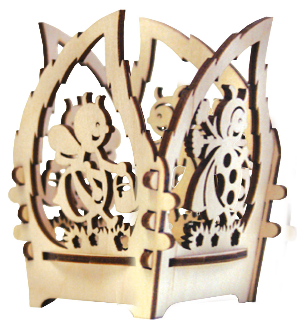 Tealight holders, lucky beetles, nature