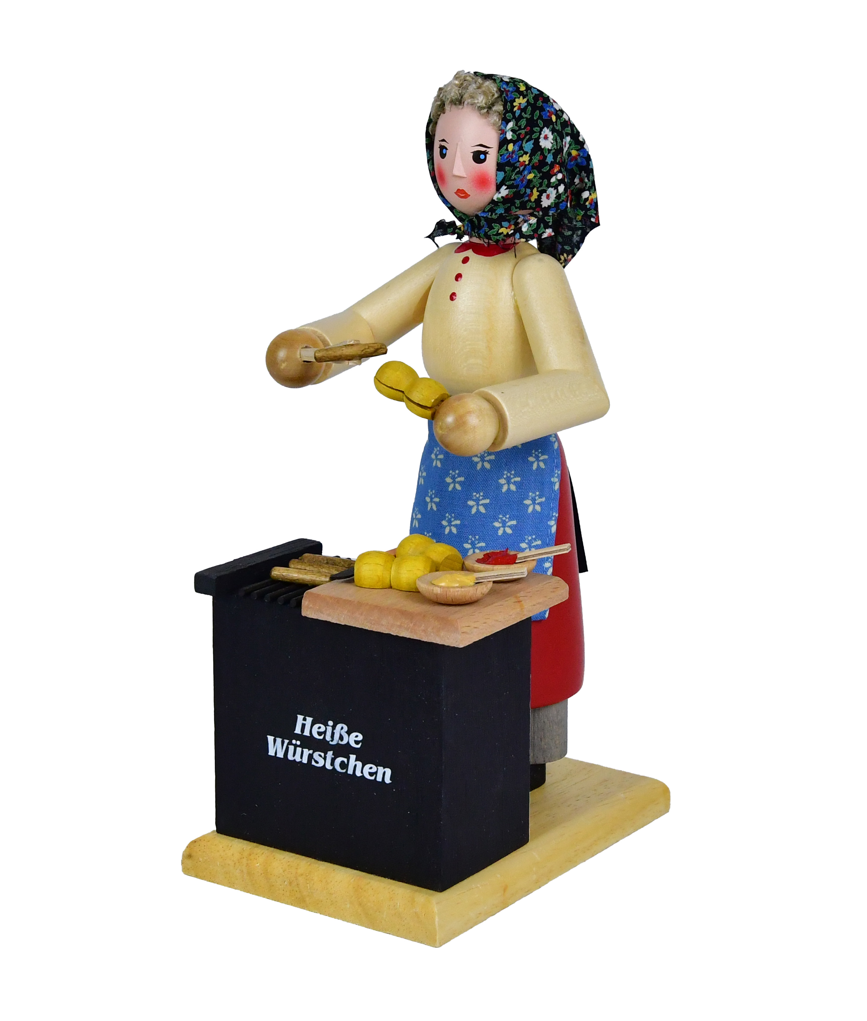 Räuchermann, Würstchen-Verkäuferin