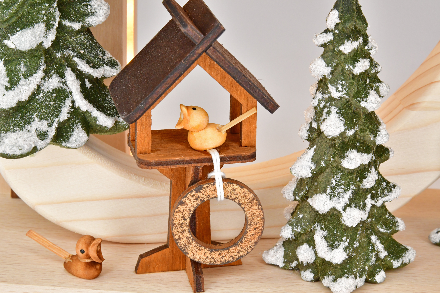 Arco in legno massiccio, gioie del pupazzo di neve
