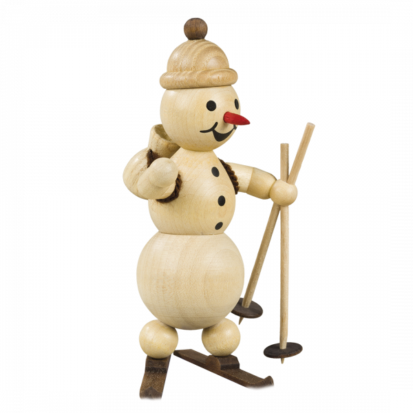 Schneemann Skilehrer ohne Sockel 12cm
