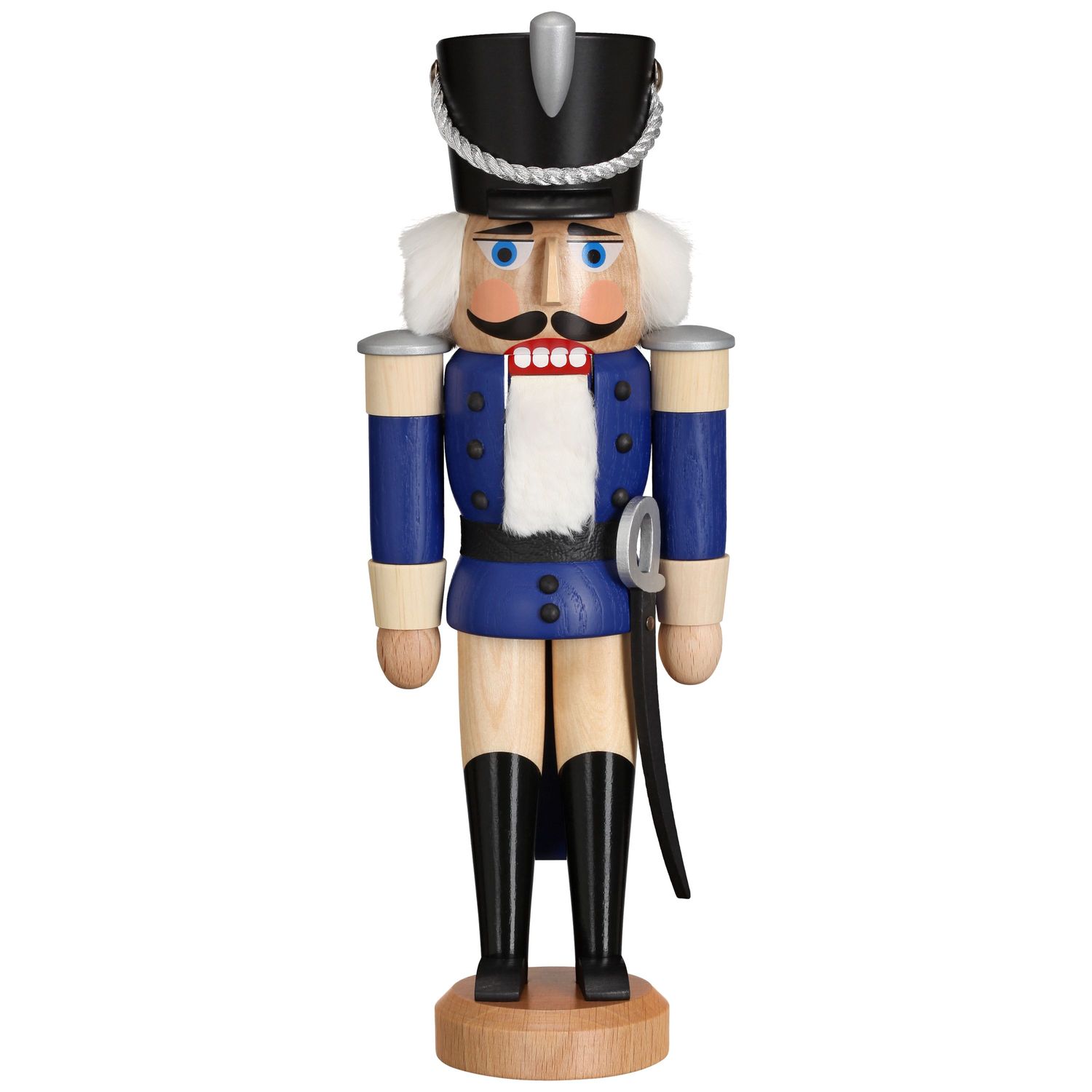 Nussknacker Husar blau lasiert Höhe ca. 30 cm